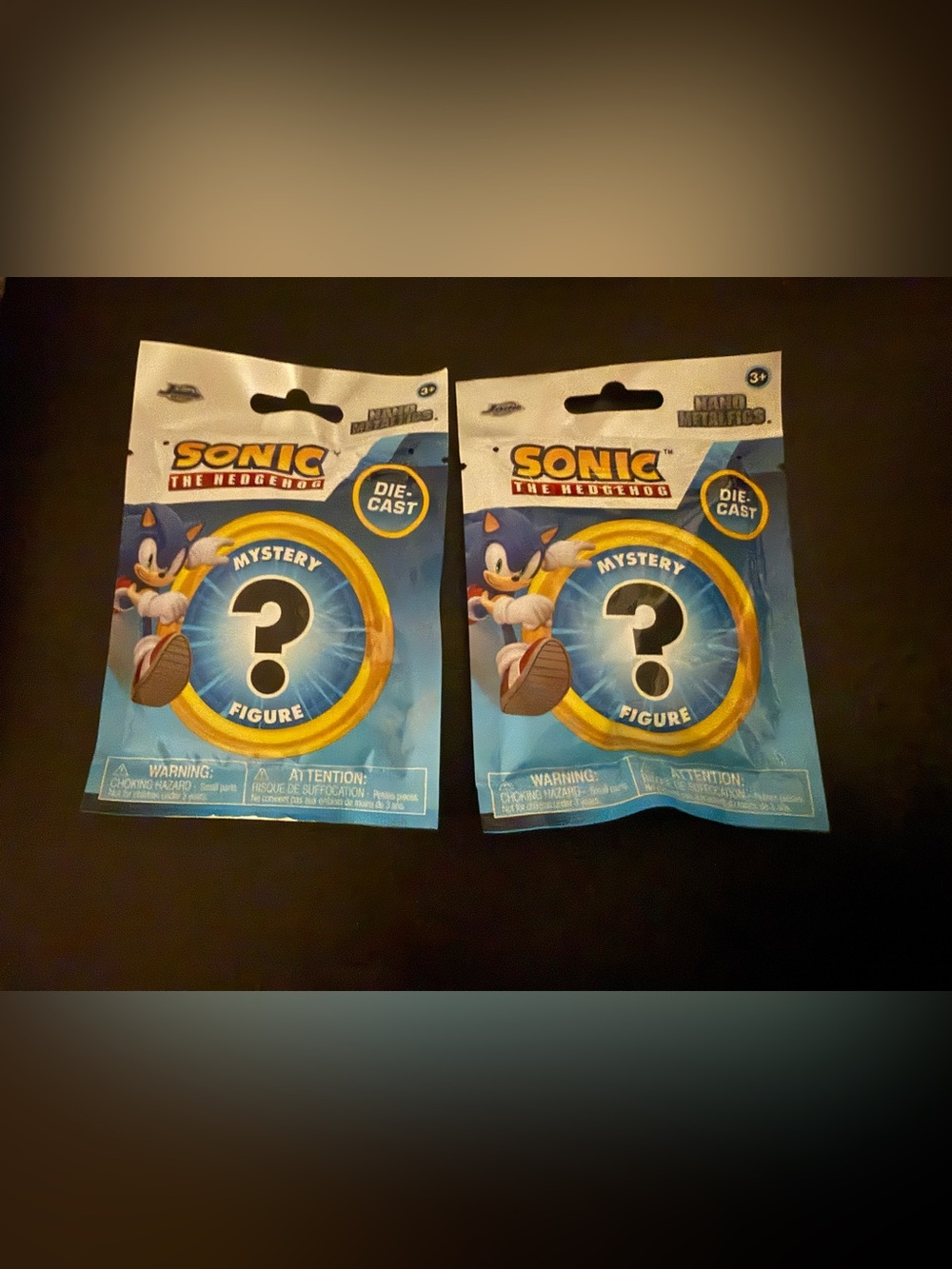 Sonic the Hedgehog Die-Cast Mystery Figure 2-Pack Mystery Die-Cast Figures NWT